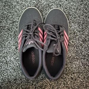Adidas Charcoal and Pink Casual Shoes